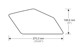 Afbeeldingen van Tank protector/grip stickers zwart Puig BMW R1200GS ’04-‘12/ Adventure ’06-‘13