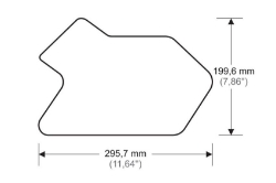 Afbeeldingen van Tank protector/grip stickers zwart Puig BMW R1200GS Adventure ’14-‘18