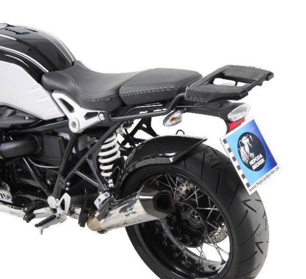 Afbeeldingen van Topdrager zwart Alurack Hepco&Becker BMW R NineT '14-
