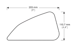 Afbeeldingen van Tank protector/grip stickers zwart Puig diverse Ducati Scrambler modellen
