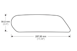 Afbeeldingen van Tank protector/grip stickers zwart Puig Kawasaki Z900 ’17-