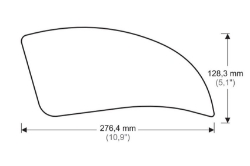 Afbeeldingen van Tank protector/grip stickers zwart Puig Kawasaki Z1000SX ’11-