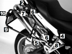 Afbeeldingen van Kofferrek zwart Lock-it Hepco & Becker Triumph TIGER 1050 '07-