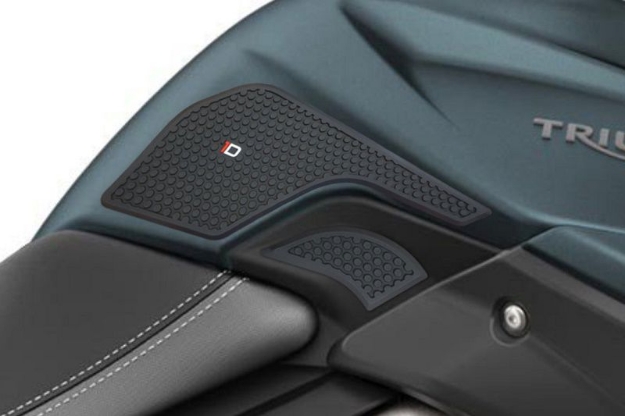 Afbeeldingen van Tank protector/grip stickers zwart Puig Triumph Tiger 1200 modellen