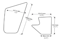 Afbeeldingen van Tank protector/grip stickers zwart Puig Yamaha MT-10/SP ’16-