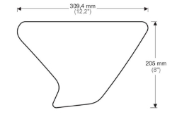 Afbeeldingen van Tank protector/grip stickers zwart Puig Yamaha XT1200Z Super Ténéré ’12-