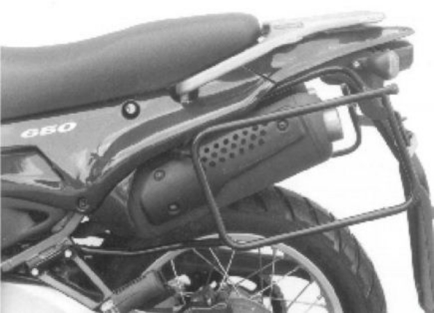 Afbeeldingen van Kofferrek zwart Hepco&Becker Aprilia PEGASO 650 '96-