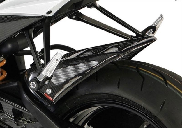 Afbeeldingen van Achterspatbord sport-line zwart met goud gaas Suzuki GSX-R1000 2017-