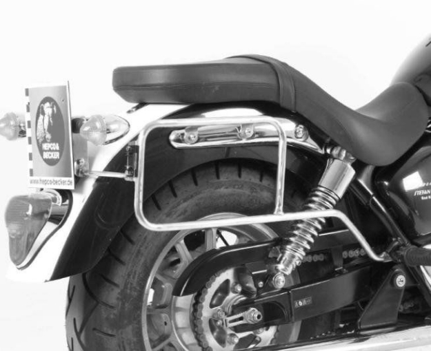 Afbeeldingen van Kofferrek chroom Hepco&Becker Triumph Speedmaster -'10