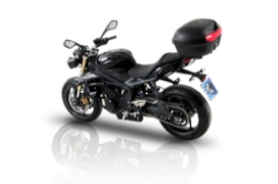 Afbeeldingen van Topdrager zwart Alurack Hepco&Becker Triumph Street Triple 675/ R 2013-