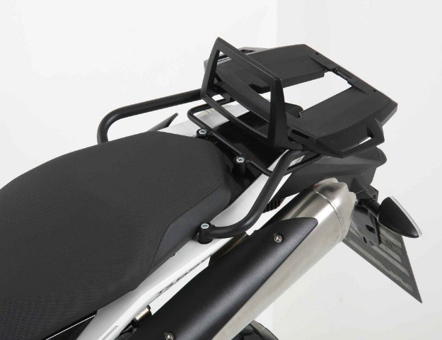 Afbeeldingen van Topdrager zwart Alurack Hepco&Becker Husqvarna TR650 Terra