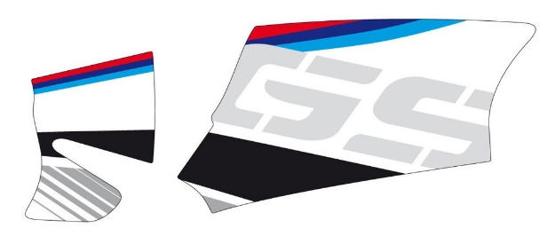 Afbeeldingen van Cardan protection sticker Puig BMW R1200GS/Adventure '04-'13 wit