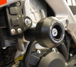 Afbeeldingen van Crash bobbins Evotech Performance Aprilia Tuono V4 '11-14