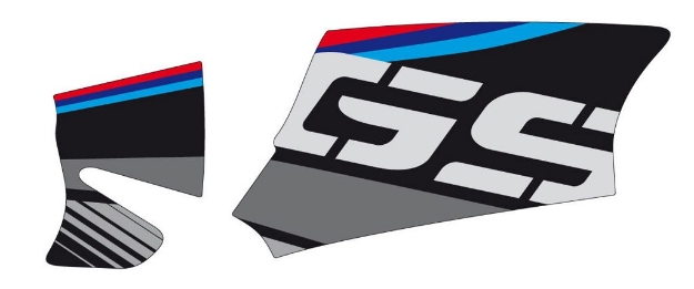 Afbeeldingen van Cardan protection sticker Puig BMW R1200GS/Adventure '04-'13 zwart