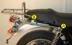 Afbeeldingen van Topdrager chroom Hepco & Becker Triumph Thruxton / Scrambler 900