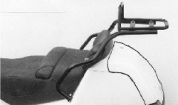 Afbeeldingen van Topdrager zwart Hepco&Becker Piaggio Hexagon '94-'03