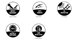 Afbeeldingen van Achterbrug protector sticker zwart voor Ducati Multistrada 1200/1260 Enduro '16-