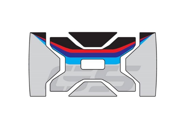 Afbeeldingen van Sticker voor BMW topkoffer model VARIO GS Puig