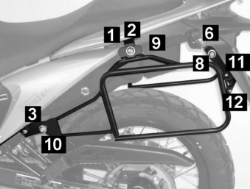 Afbeeldingen van kofferrek zwart Lock-it Hepco & Becker Honda XL700V '08-12