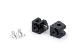 Afbeeldingen van VARIO voetsteunadapters voorzijde van Puig voor diverse Honda/ Yamaha modellen