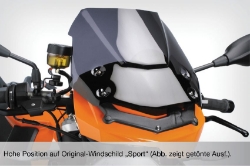 Afbeeldingen van Windscreen DUALSPORT BMW F800R -'14 - black Wunderlich