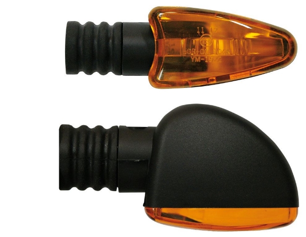 Afbeeldingen van Knipperlichten model Star lange uitvoering en oranje glas