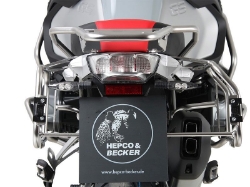 Afbeeldingen van Kofferset Hepco&Becker 'Cutout' met RVS rek en Xplorer koffers BMW R1250GS Adventure '19-