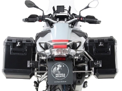 Afbeeldingen van Kofferset Hepco&Becker 'Cutout' met RVS rek en Xplorer koffers BMW R1250GS Adventure '19-