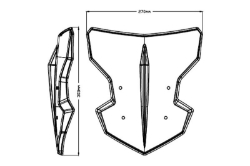 Afbeeldingen van Windscherm Puig model Flanker universeel - transparant
