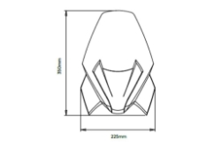 Afbeeldingen van Vervangingsruit naked bike Sport Puig BMW F900R '20- voor modellen met originele BMW support