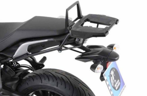 Afbeeldingen van Topdrager zwart Alurack Hepco&Becker Yamaha MT-07 Tracer '16-'20