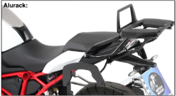 Afbeeldingen van Topdrager zwart Alurack Hepco&Becker BMW R1250R '19-