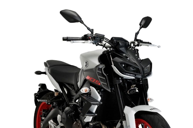 Afbeeldingen van Side Spoiler Downforce van Puig voor de Yamaha MT-09 / SP '17-20 -zwart