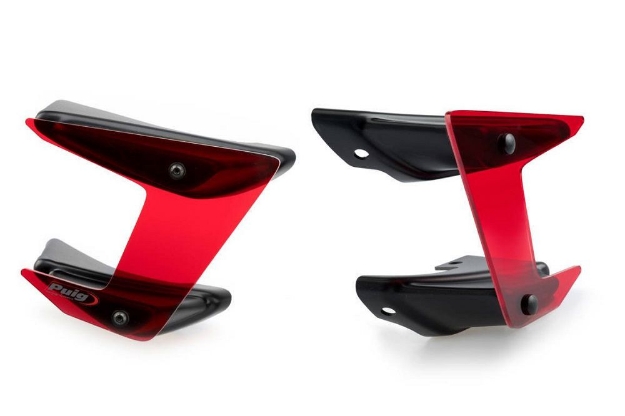 Afbeeldingen van Side Spoiler Downforce van Puig voor de Yamaha MT-09 / SP '17-20 -rood