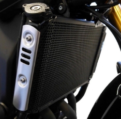 Afbeeldingen van Radiatorcover zwart Evotech Performance Yamaha XSR900 '16-21