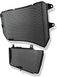 Afbeeldingen van Radiator/oliekoeler cover set zwart Evotech Performance Yamaha MT-10 '16-21