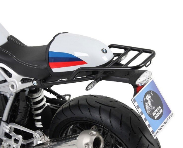 Afbeeldingen van Topdrager zwart ''Tube Rack'' Hepco&Becker BMW R NineT Racer '17-