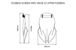 Afbeeldingen van Vervangingsruit touring met opzetruitje licht getint Puig BMW S1000XR '20-