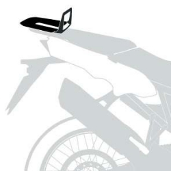 Afbeeldingen van Topdrager zwart Alurack Hepco&Becker Triumph Tiger 900 Rally / GT / PRO '20-23