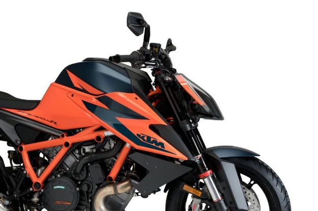 Afbeeldingen van Side Spoiler Downforce van Puig voor de KTM 1290 Superduke R '20- -zwart