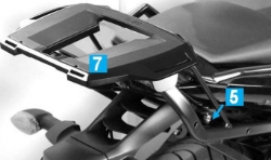 Afbeeldingen van Topdrager zwart Easyrack Hepco&Becker Yamaha FZ1 Fazer '06-'15