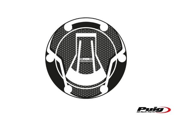 Afbeeldingen van Tankdopcover Puig voor Aprilia RS660 / Tuono 660 '21- zwart/carbon look