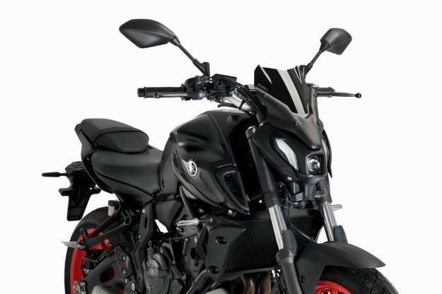 Afbeeldingen van Vervangingsruit naked bike Sport Puig Yamaha MT-07 '21-24 zwart