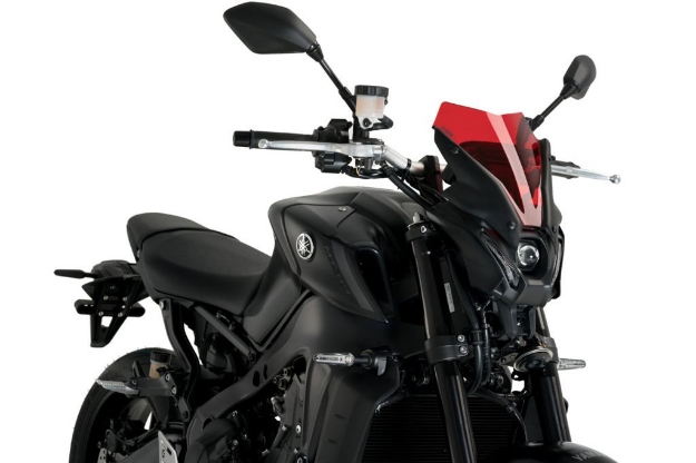 Afbeeldingen van Vervangingsruit naked bike Sport Puig Yamaha MT-09 '21-23 rood