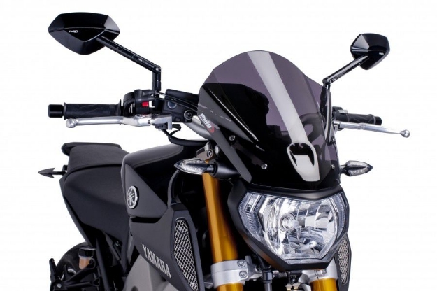 Afbeeldingen van Vervangingsruit naked bike Touring Puig Yamaha MT-09 '14-'16-donker getint