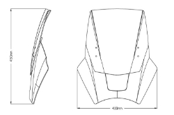 Afbeeldingen van Windscherm Basic Vario transparant Puig