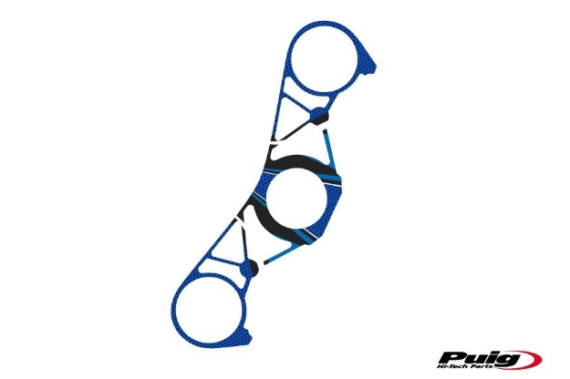 Afbeeldingen van Kroonplaatcover model Radikal voor Yamaha YZF-R1 '09-'11-Blauw