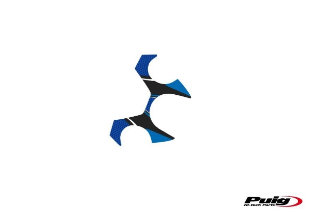 Afbeeldingen van Kroonplaatcover model Radikal voor Yamaha XJ6/Diversion/F-Blauw