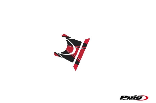 Afbeeldingen van Kroonplaatcover model Radikal voor Yamaha FZ6/Fazer '04-'08-Rood