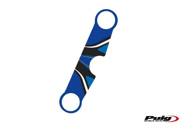 Afbeeldingen van Kroonplaatcover model Radikal voor Suzuki SV650S '99-'02-Blauw